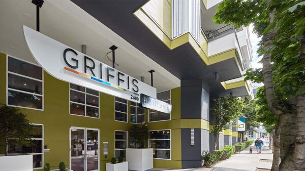 Exterior building photo of Griffis Belltown in Seattle, Washington.
