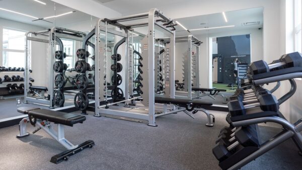 Apartment community fitness center at Griffis Lake Washington in Renton, WA.