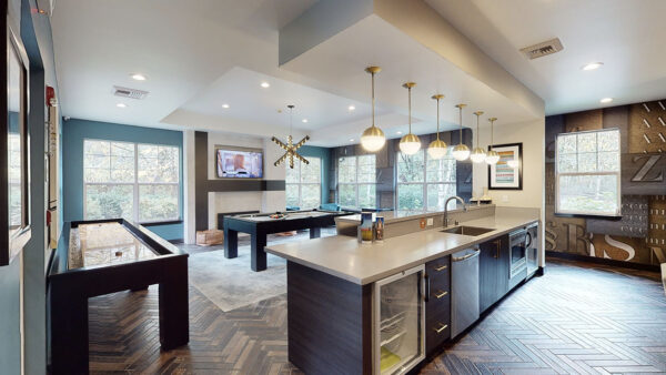 Virtual tour thumbnail for Griffis North Creek entertainment room.