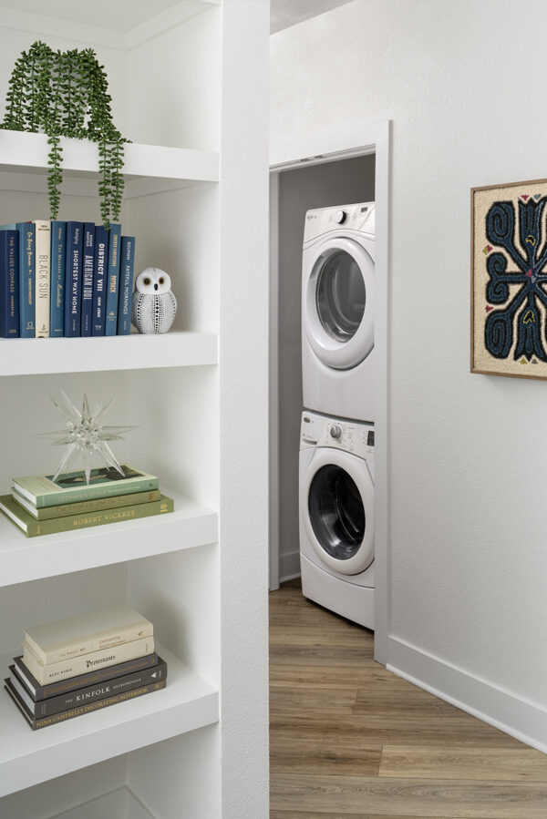 Platinum model in-home washer and dryer.