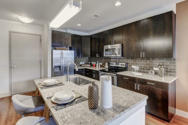 Classic model home kitchen.