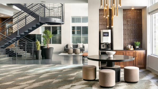 Apartment leasing center at Griffis Cherry Creek in Denver, Colorado.