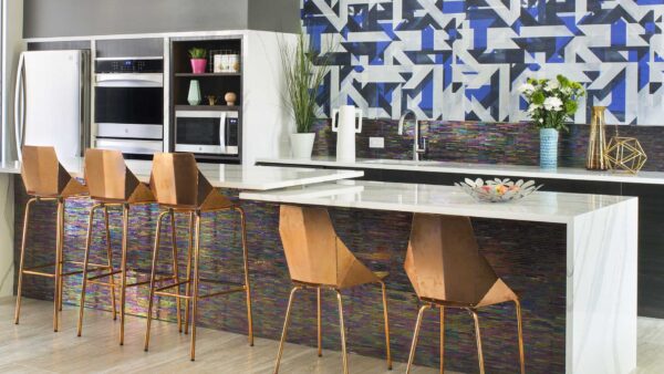 Apartment community Resident Lounge at Griffis Belleview Station in Denver, Colorado.