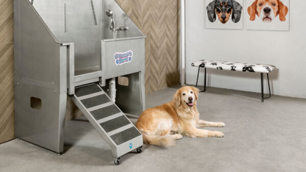 Apartment community pet washing station at Griffis Cherry Creek in Denver, Colorado.