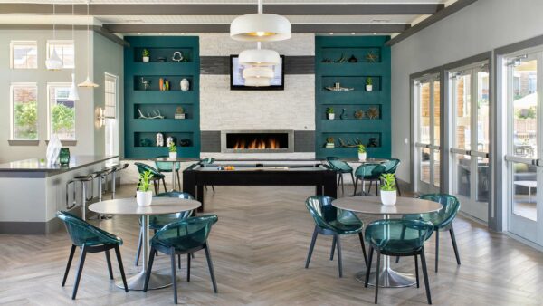 Apartment community Resident Lounge at Griffis Fitzsimons South in Denver, Colorado.