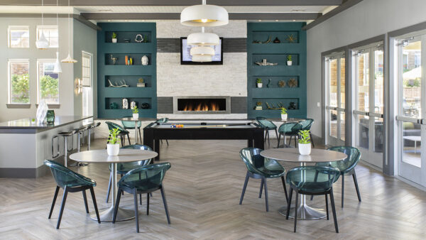 Apartment community Resident Lounge at Griffis Fitzsimons South in Aurora, Colorado.