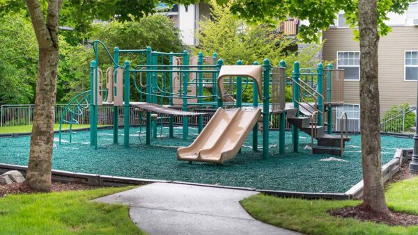 Apartment community Playground at Griffis North Creek in Bothell, Washington.