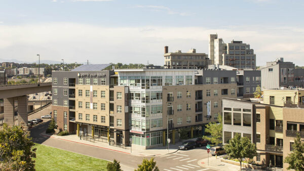 Exterior building photo of Griffis Union Station in Denver, Colorado.