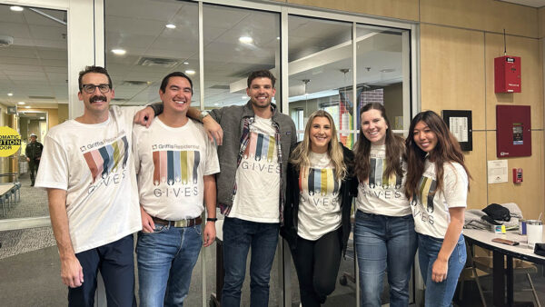 Griffis Residential employees volunteering together.