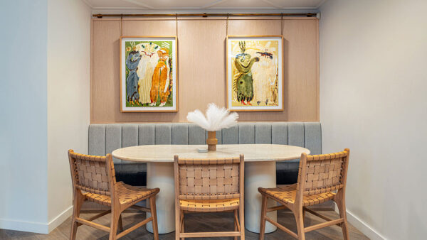 Leasing Center table and chairs