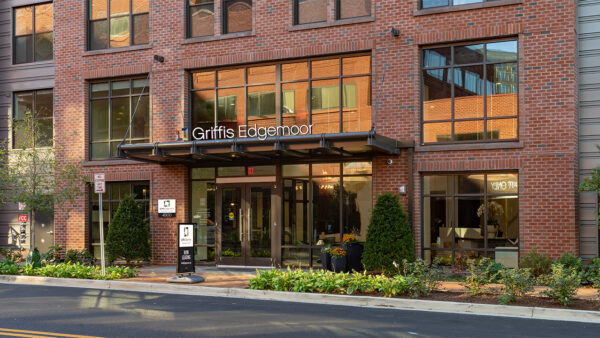 Exterior building photo of Griffis Edgemoor in Bethesda, Maryland.