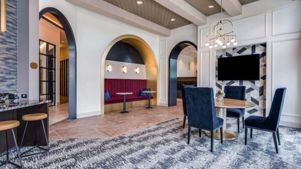 Griffis Frisco business center with TV.