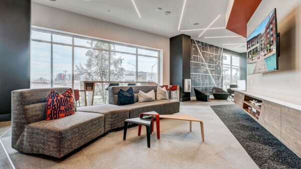 Griffis Platinum Triangle business center with TV.