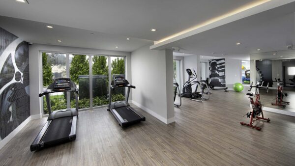 Griffis Pompano Beach fitness center with spin room.