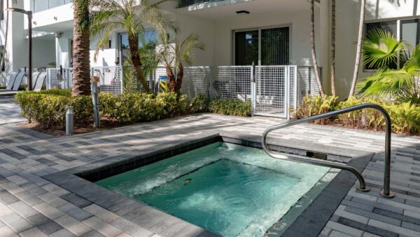 Griffis Pompano Beach outdoor spa.