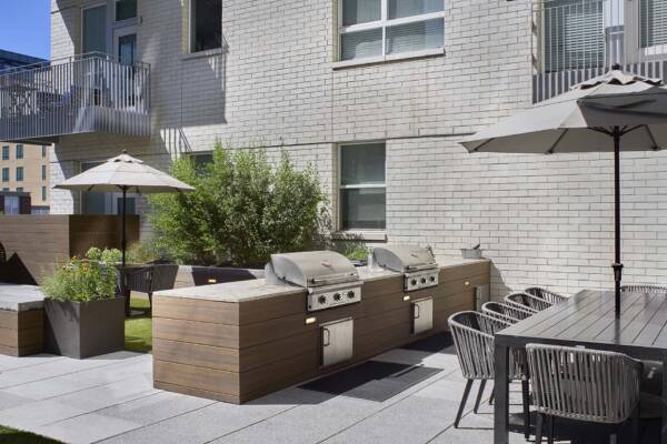 Griffis Cherry Creek North community grilling station.