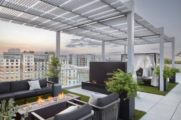 Griffis Cherry Creek North community rooftop deck.