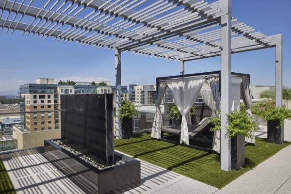 Griffis Cherry Creek North community rooftop deck.