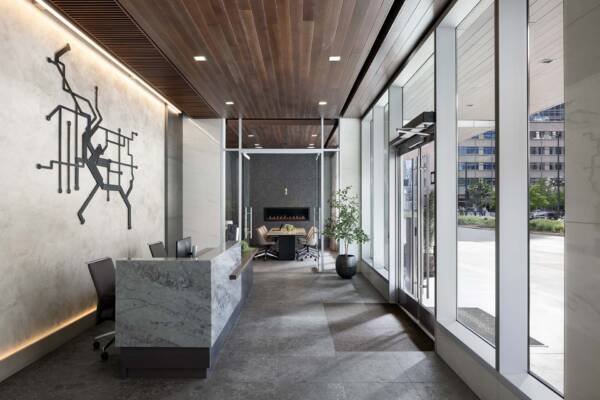 Apartment community leasing center at Griffis Platform Union Station in Denver, CO